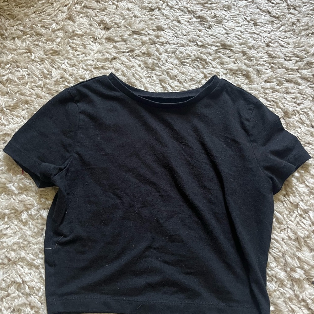 Wild Fable Black Crop Top